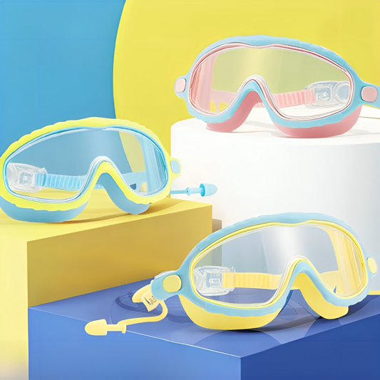 Kids Waterproof Anti-fog Frame Swimming Glasses